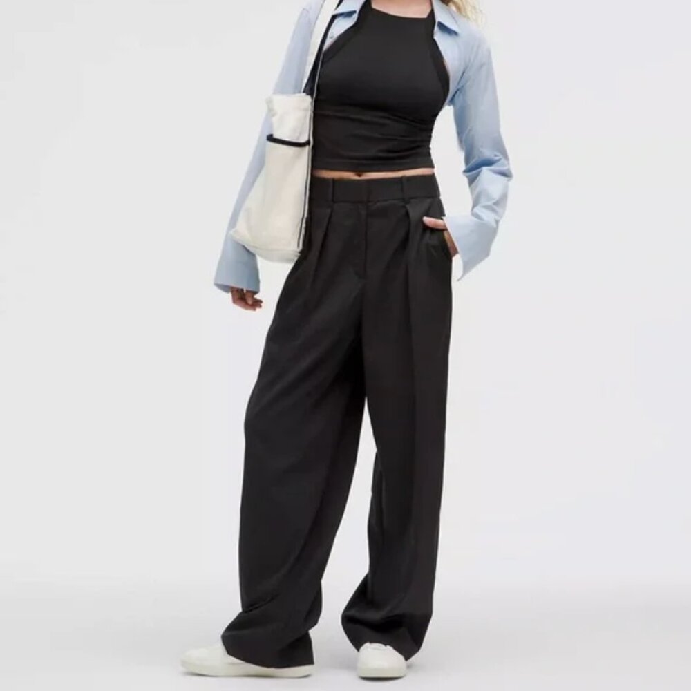 Lululemon Wide Leg Trousers (Black)